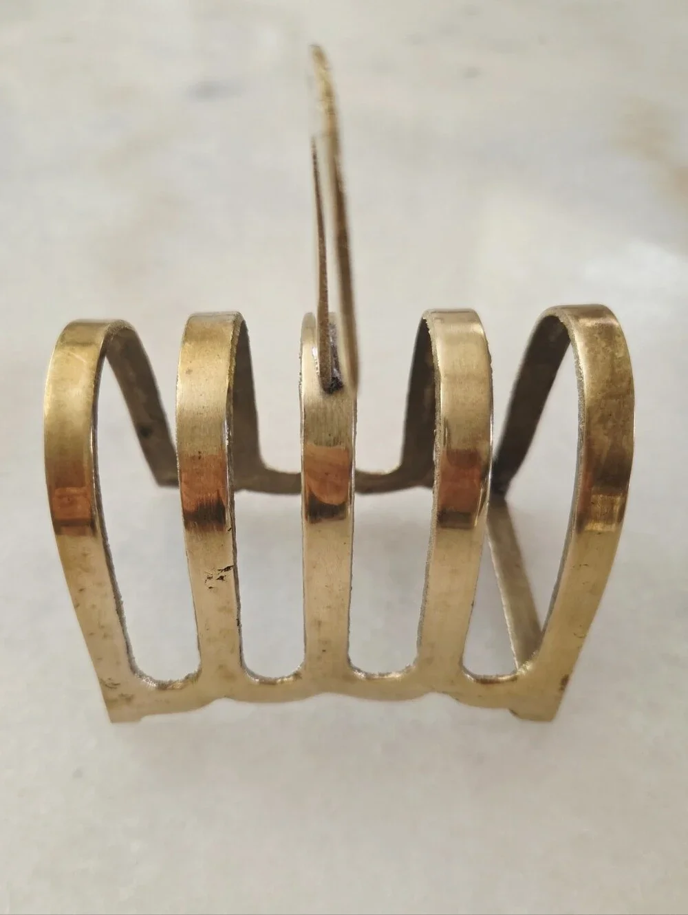 Vintage Englush Traditional Brass Swan / Duck Letter Holder / Toast Rack